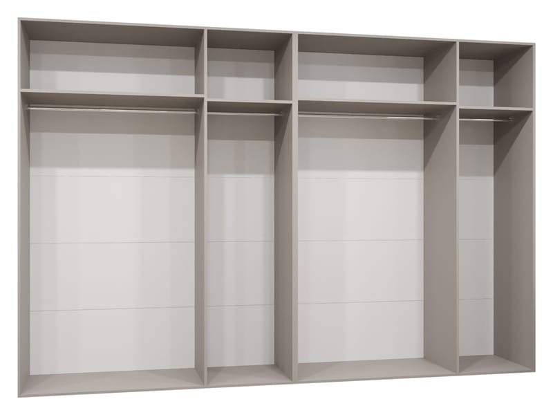 Milias Garderob med spegel 300x202 cm - svart - Förvaring - Klädförvaring - Garderob & garderobssystem