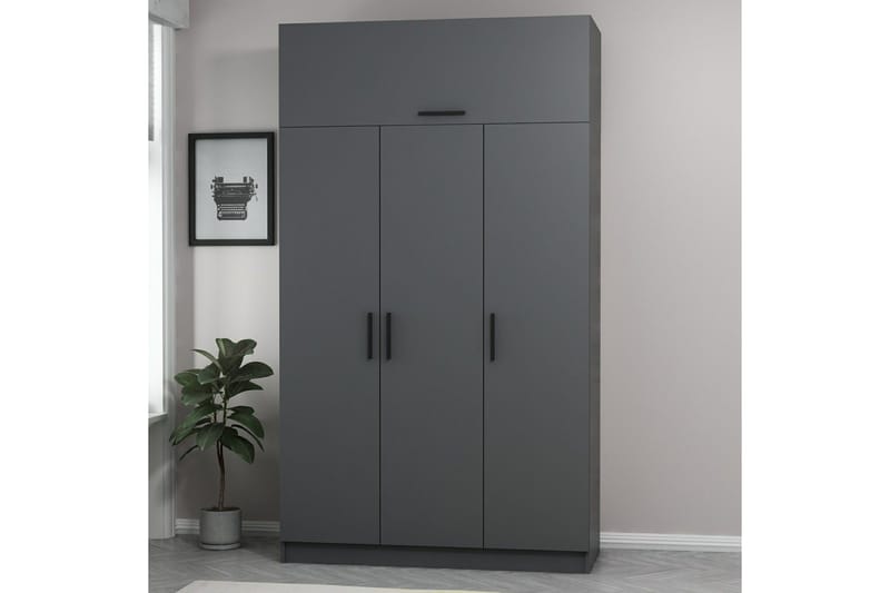 Minar Garderob 135 cm - Antracit - Förvaring - Klädförvaring - Garderob & garderobssystem
