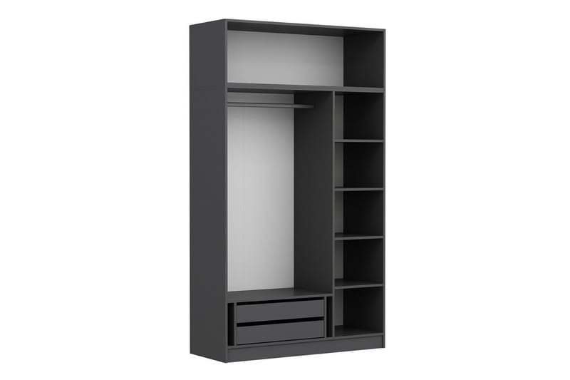Minar Garderob 135 cm - Antracit - Förvaring - Klädförvaring - Garderob & garderobssystem