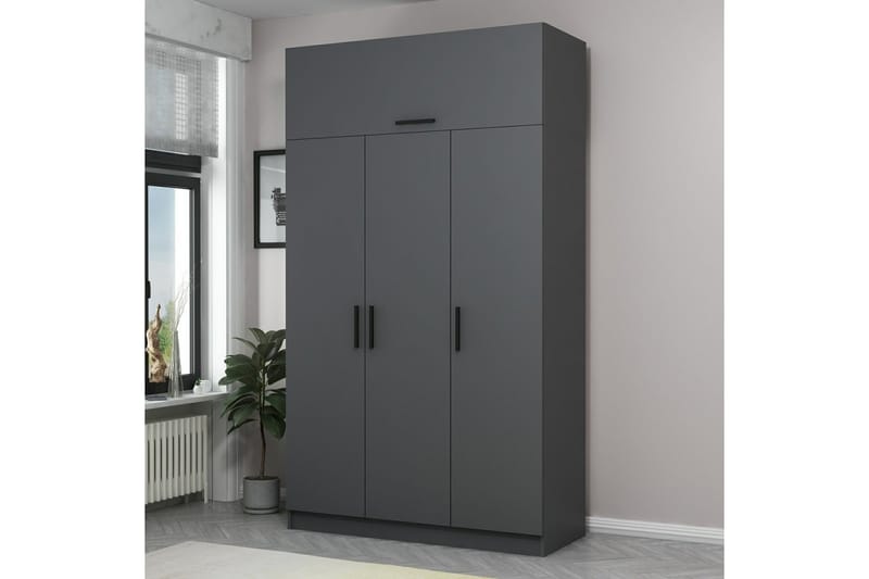 Minar Garderob 135 cm - Antracit - Förvaring - Klädförvaring - Garderob & garderobssystem