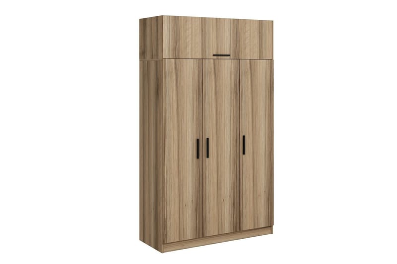 Minar Garderob 135 cm - Brun - Förvaring - Klädförvaring - Garderob & garderobssystem