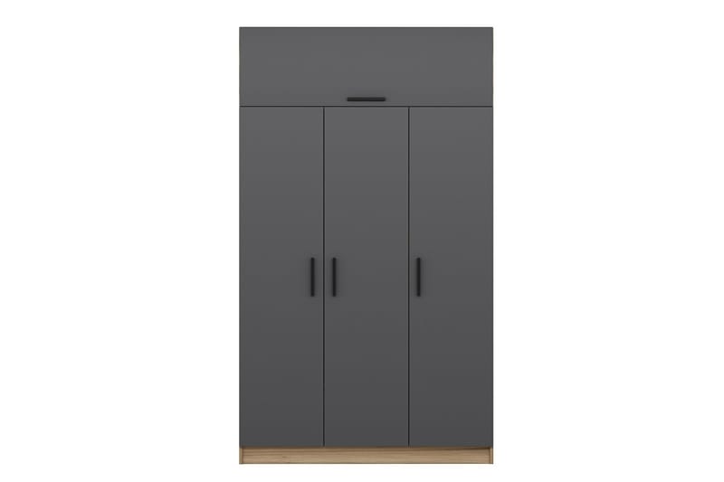 Minar Garderob 135 cm - Grå/Brun - Förvaring - Klädförvaring - Garderob & garderobssystem