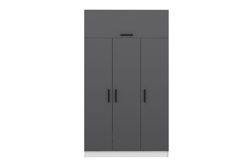 Minar Garderob 135 cm - Grå/Vit - Förvaring - Klädförvaring - Garderob & garderobssystem