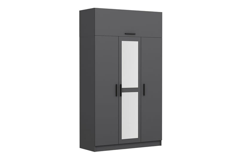 Minar Garderob med Spegel - Antracit - Förvaring - Klädförvaring - Garderob & garderobssystem