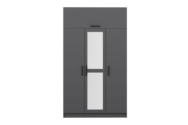 Minar Garderob med Spegel - Antracit - Förvaring - Klädförvaring - Garderob & garderobssystem