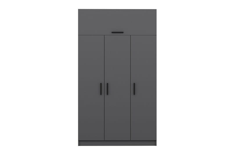 Minar Rektangulär Garderob 135 cm i Målat Trä - Grå - Förvaring - Klädförvaring - Garderob & garderobssystem