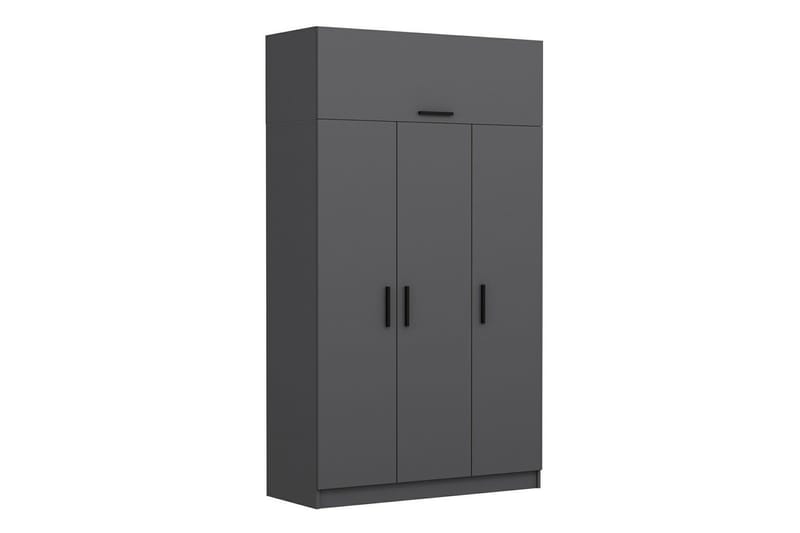 Minar Rektangulär Garderob 135 cm i Trä - Grå - Förvaring - Klädförvaring - Garderob & garderobssystem