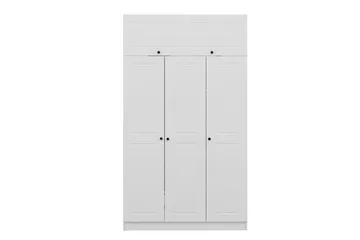 Minar Rektangulär Garderob 135 cm i Trä - Vit - Förvaring - Klädförvaring - Garderob & garderobssystem