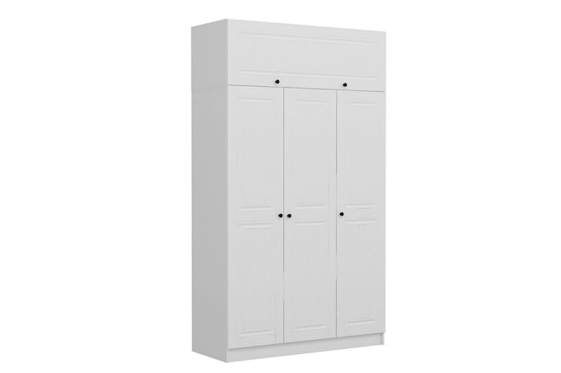 Minar Rektangulär Garderob 135 cm i Trä - Vit - Förvaring - Klädförvaring - Garderob & garderobssystem
