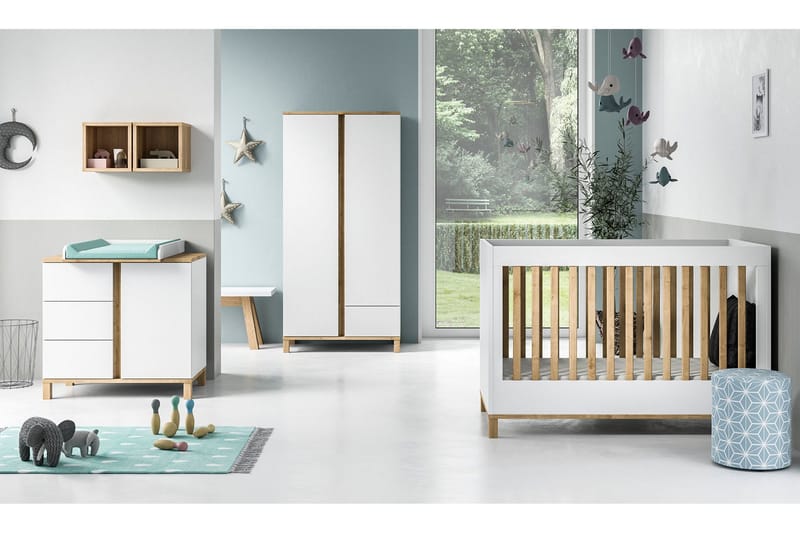 Mitra Garderob Grå/Trä/Natur - VOX - Förvaring - Klädförvaring - Garderob & garderobssystem - Klädskåp & fristående garderob