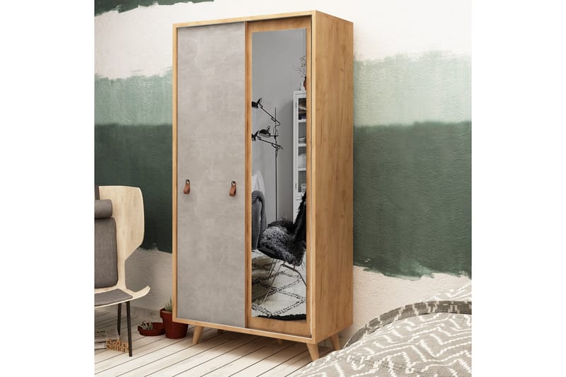 Mod Design Garderob - Trä/Grå - Förvaring - Klädförvaring - Garderob & garderobssystem