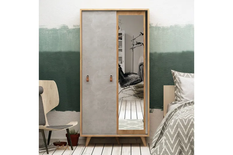 Mod Design Garderob - Trä/Grå - Förvaring - Klädförvaring - Garderob & garderobssystem