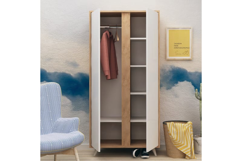 Mod Design Garderob - Trä/Vit - Förvaring - Klädförvaring - Garderob & garderobssystem