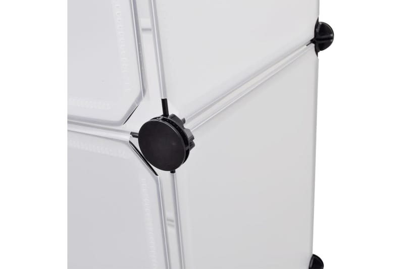 Modulär garderob 9 fack 37x115x150 cm vit - Vit - Förvaring - Klädförvaring - Garderob & garderobssystem