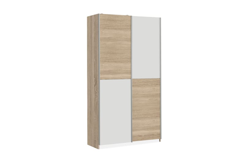 Molgaard Garderob 120x191 cm - Brun/Vit - Förvaring - Klädförvaring - Garderob & garderobssystem