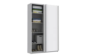 Molgaard Garderob 120x191 cm - Vit - Förvaring - Klädförvaring - Garderob & garderobssystem