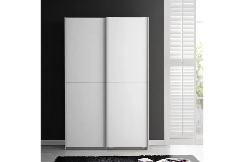 Molgaard Garderob 120x191 cm - Vit - Förvaring - Klädförvaring - Garderob & garderobssystem