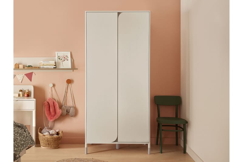Monfort Garderob 92x201 cm - Beige - Förvaring - Klädförvaring - Garderob & garderobssystem