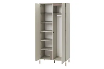 Monfort Garderob 92x201 cm - Beige - Förvaring - Klädförvaring - Garderob & garderobssystem