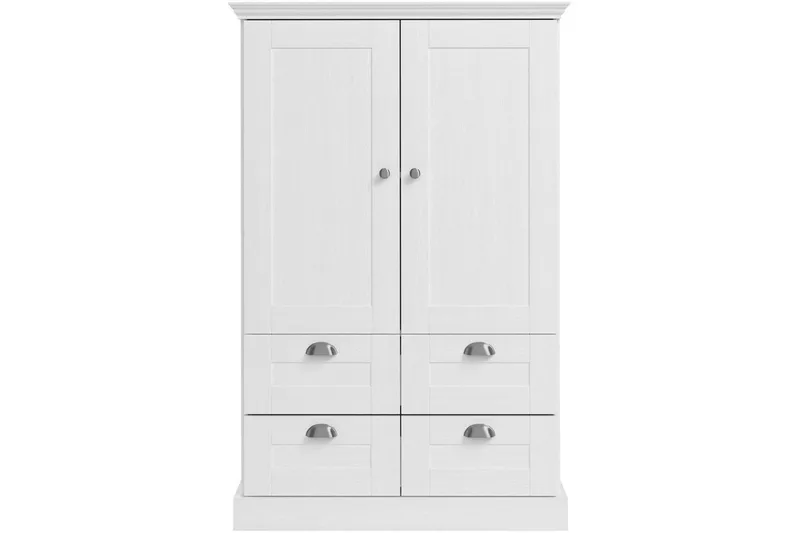 Motala Garderob 83x130 cm - Vit - Förvaring - Klädförvaring - Garderob & garderobssystem