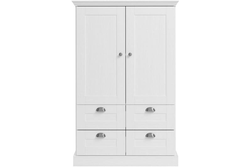 Motala Garderob 83x130 cm - Vit - Förvaring - Klädförvaring - Garderob & garderobssystem