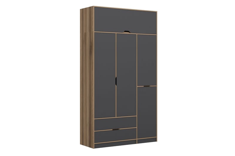 Munna Garderob 140x253 cm - Antracit - Förvaring - Klädförvaring - Garderob & garderobssystem