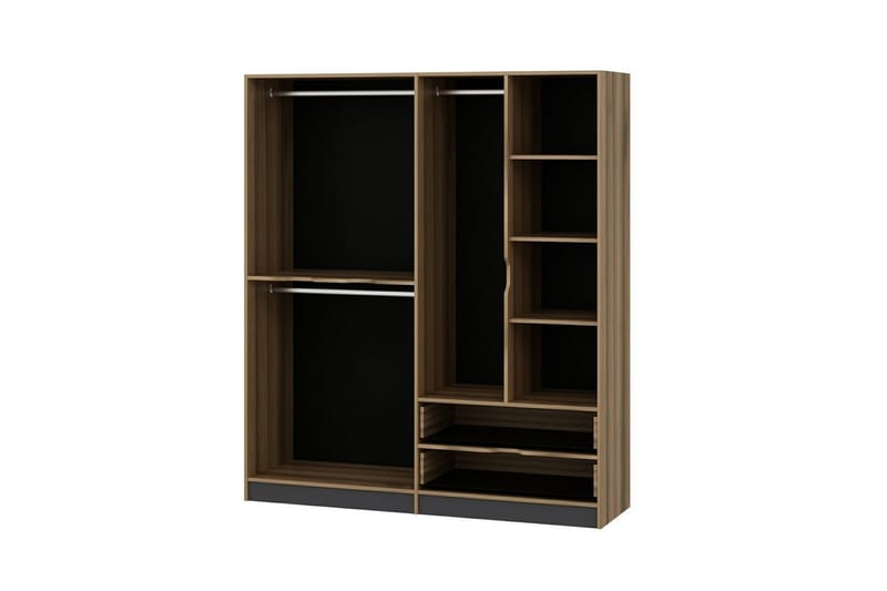 Munna Garderob 180 cm - Grå - Förvaring - Klädförvaring - Garderob & garderobssystem