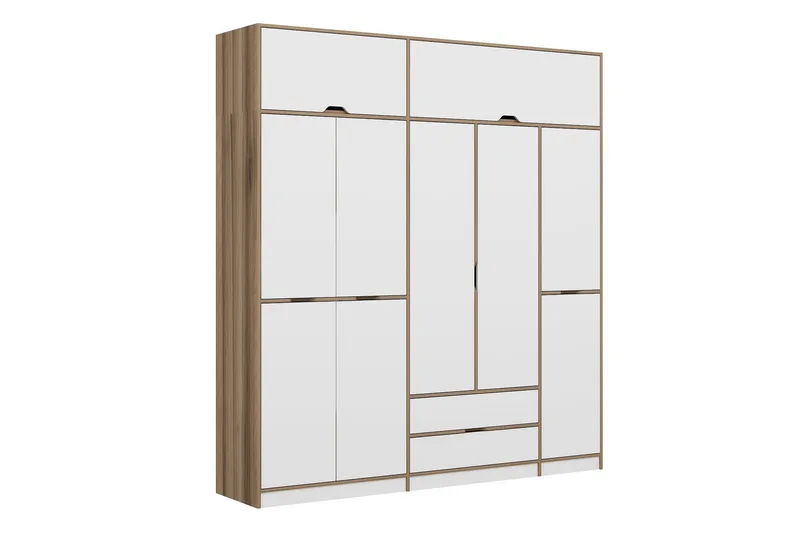 Munna Garderob 232x253 cm - Vit - Förvaring - Klädförvaring - Garderob & garderobssystem