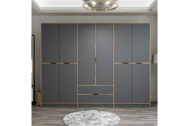 Munna Garderob 270 cm - Antracit - Förvaring - Klädförvaring - Garderob & garderobssystem