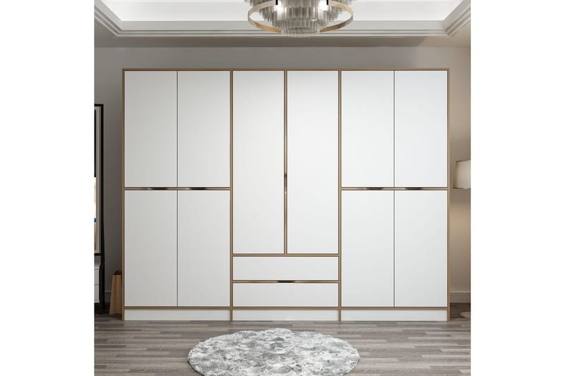 Munna Garderob 270 cm, Vit