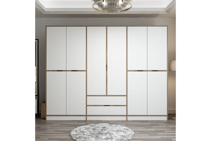 Munna Garderob 270 cm - Vit - Förvaring - Klädförvaring - Garderob & garderobssystem