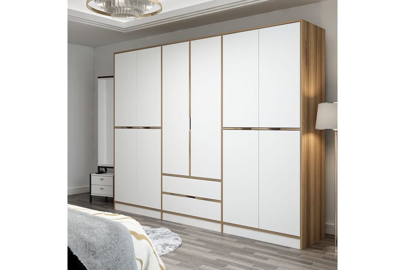 Munna Garderob 270 cm - Vit - Förvaring - Klädförvaring - Garderob & garderobssystem