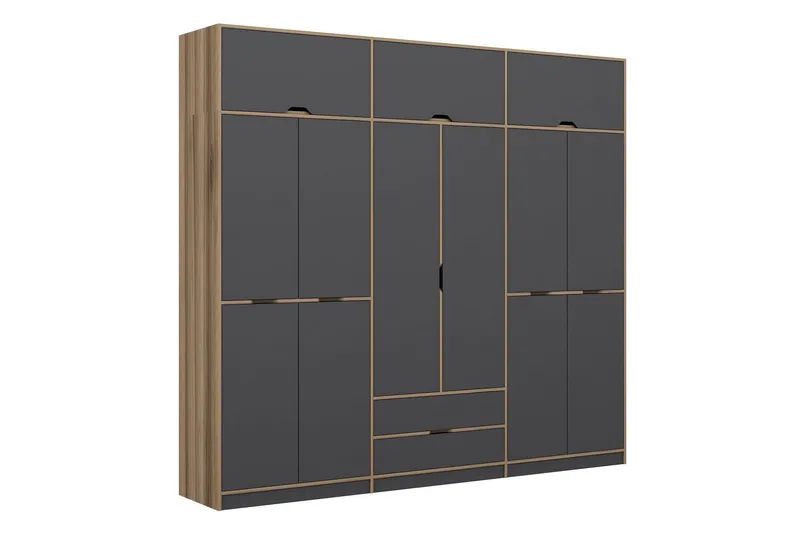 Munna Garderob 277x253 cm - Antracit - Förvaring - Klädförvaring - Garderob & garderobssystem