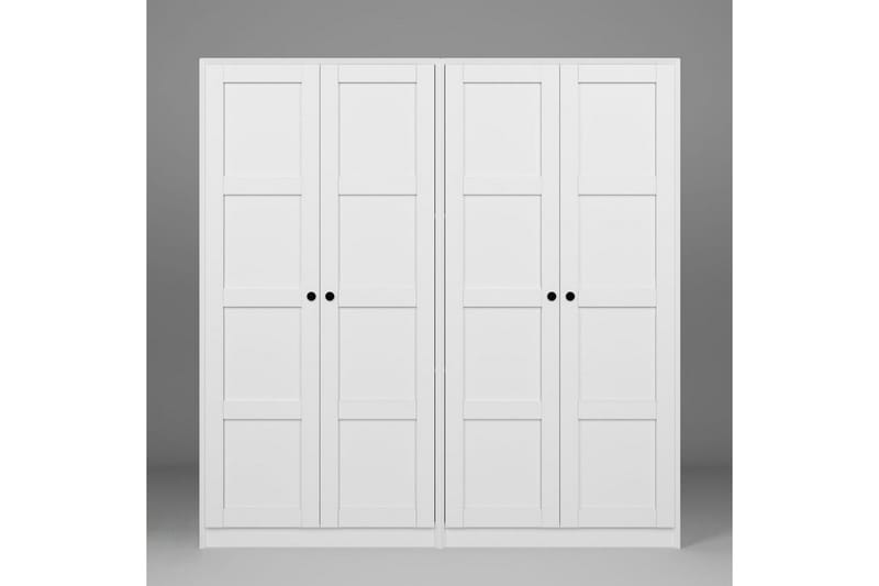 Nagouri Garderob 188x190 cm - Vit - Förvaring - Klädförvaring - Garderob & garderobssystem