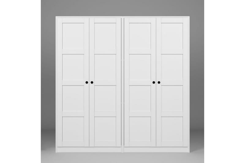 Nagouri Garderob 188x190 cm - Vit - Förvaring - Klädförvaring - Garderob & garderobssystem