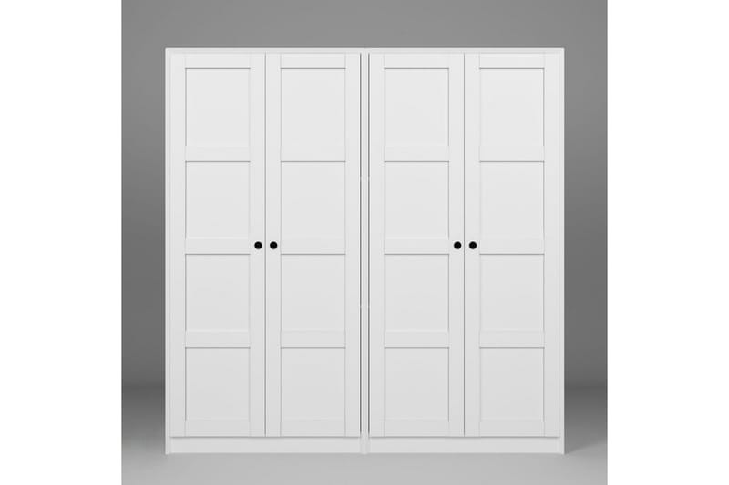 Nagouri Garderob 188x190 cm - Vit - Förvaring - Klädförvaring - Garderob & garderobssystem