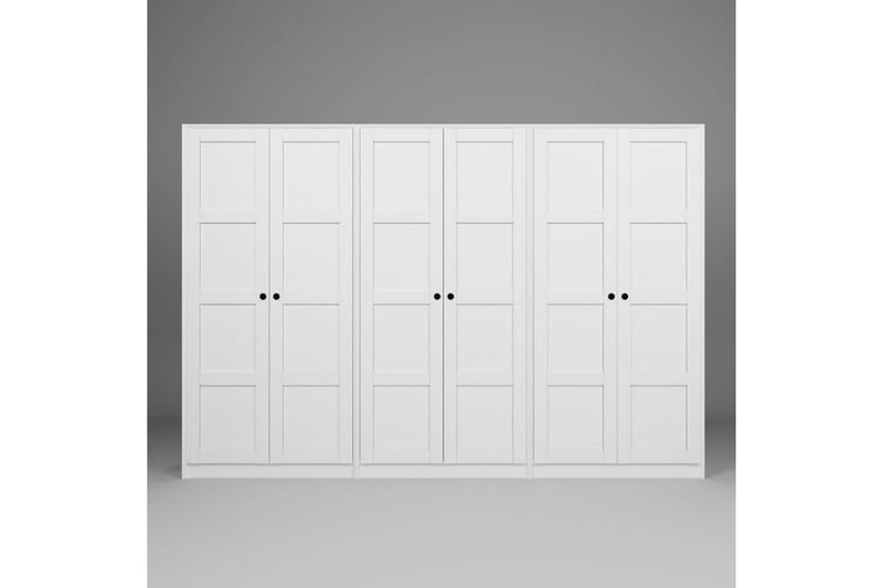 Nagouri Garderob 280x190 cm - Vit - Förvaring - Klädförvaring - Garderob & garderobssystem