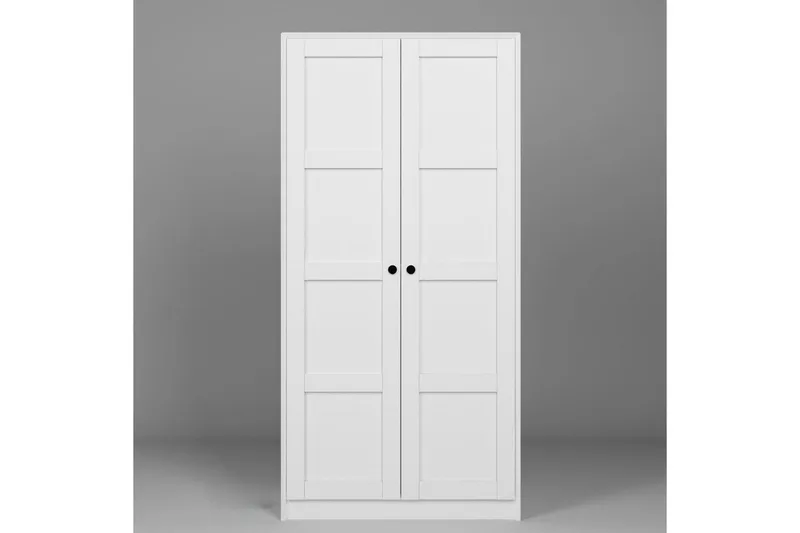 Nagouri Garderob 94x190 cm - Vit - Förvaring - Klädförvaring - Garderob & garderobssystem