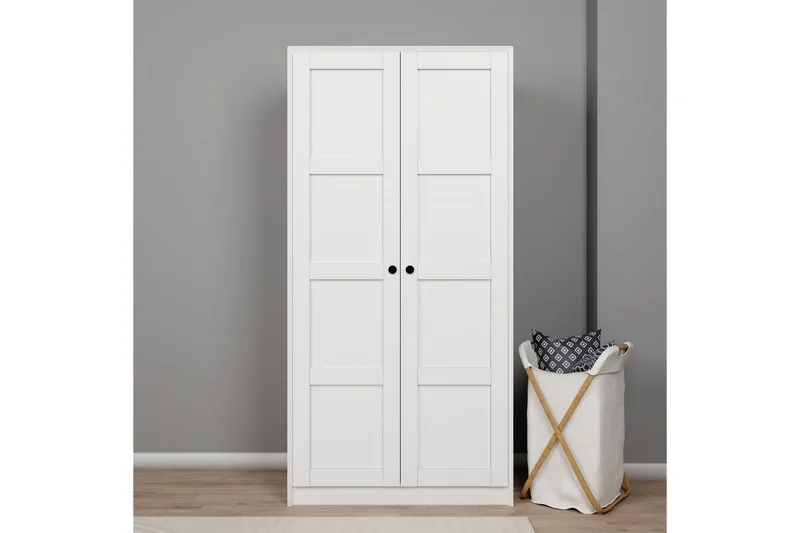 Nagouri Garderob 94x190 cm, Vit