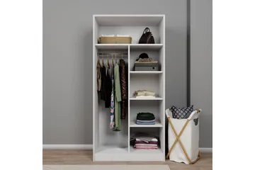 Nagouri Garderob till Hall 94x190 cm i Målat Trä - Vit - Förvaring - Klädförvaring - Garderob & garderobssystem