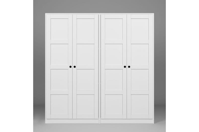 Nagouri Garderobsskåp 188x190 cm - Vit - Förvaring - Klädförvaring - Garderob & garderobssystem - Klädskåp & fristående garderob