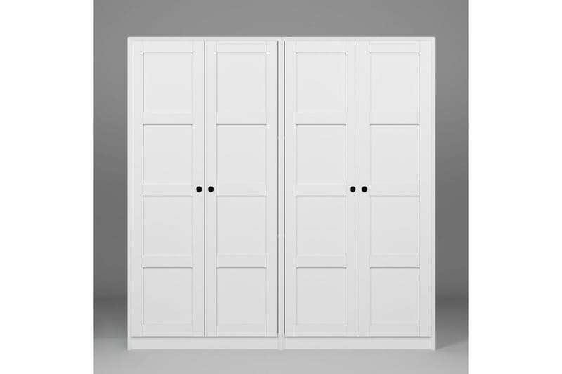 Nagouri Garderobsskåp 188x190 cm - Vit - Förvaring - Klädförvaring - Garderob & garderobssystem - Klädskåp & fristående garderob