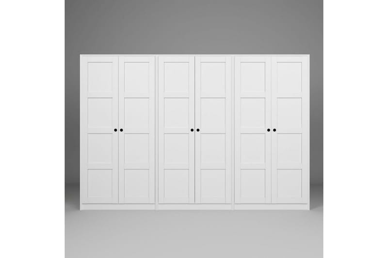 Nagouri Garderobsskåp 280x190 cm - Vit - Förvaring - Klädförvaring - Garderob & garderobssystem - Klädskåp & fristående garderob