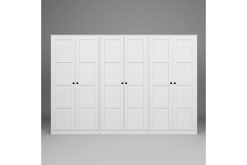 Nagouri Garderobsskåp 280x190 cm - Vit - Förvaring - Klädförvaring - Garderob & garderobssystem - Klädskåp & fristående garderob