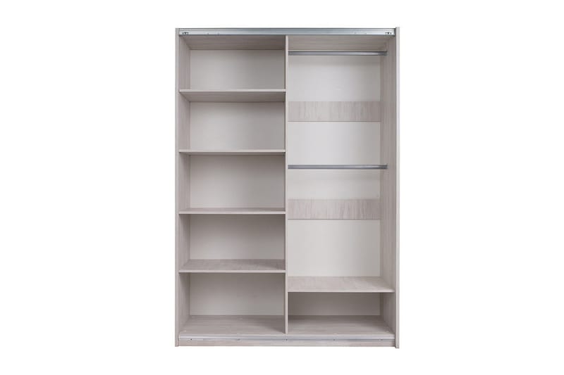 Najera Garderob 150x68,5x215 cm - Ek|Svart - Förvaring - Klädförvaring - Garderob & garderobssystem