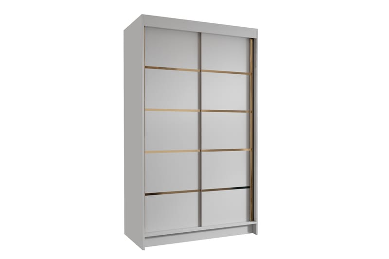 Narbonne Garderob 100x200 cm - Vit - Förvaring - Klädförvaring - Garderob & garderobssystem