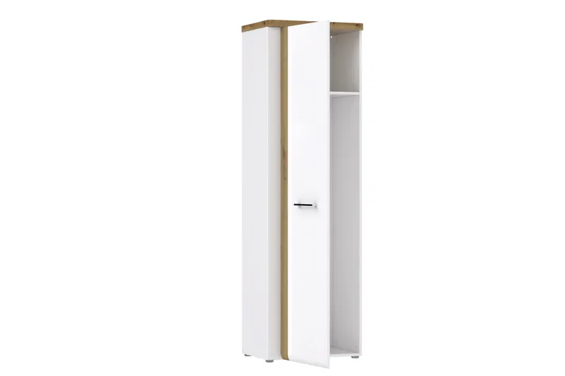 Nessebar Garderob 44x61 cm - Vit/Brun - Förvaring - Klädförvaring - Garderob & garderobssystem