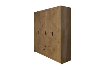 Norrbyn Garderob 53x190x176,3 cm - Natur - Förvaring - Klädförvaring - Garderob & garderobssystem