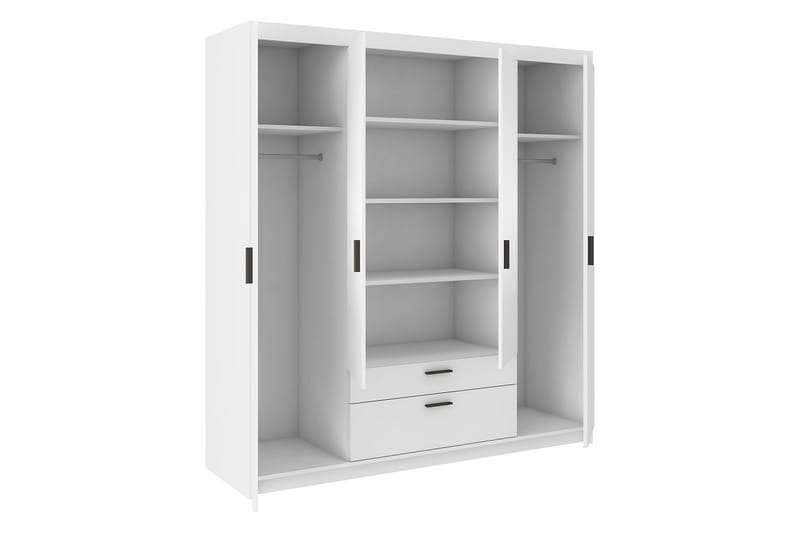 Norrbyn Garderob 53x190x176,3 cm - Vit - Förvaring - Klädförvaring - Garderob & garderobssystem