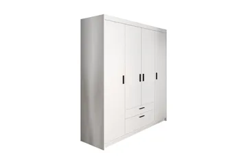Norrbyn Garderob 53x190x176,3 cm - Vit - Förvaring - Klädförvaring - Garderob & garderobssystem